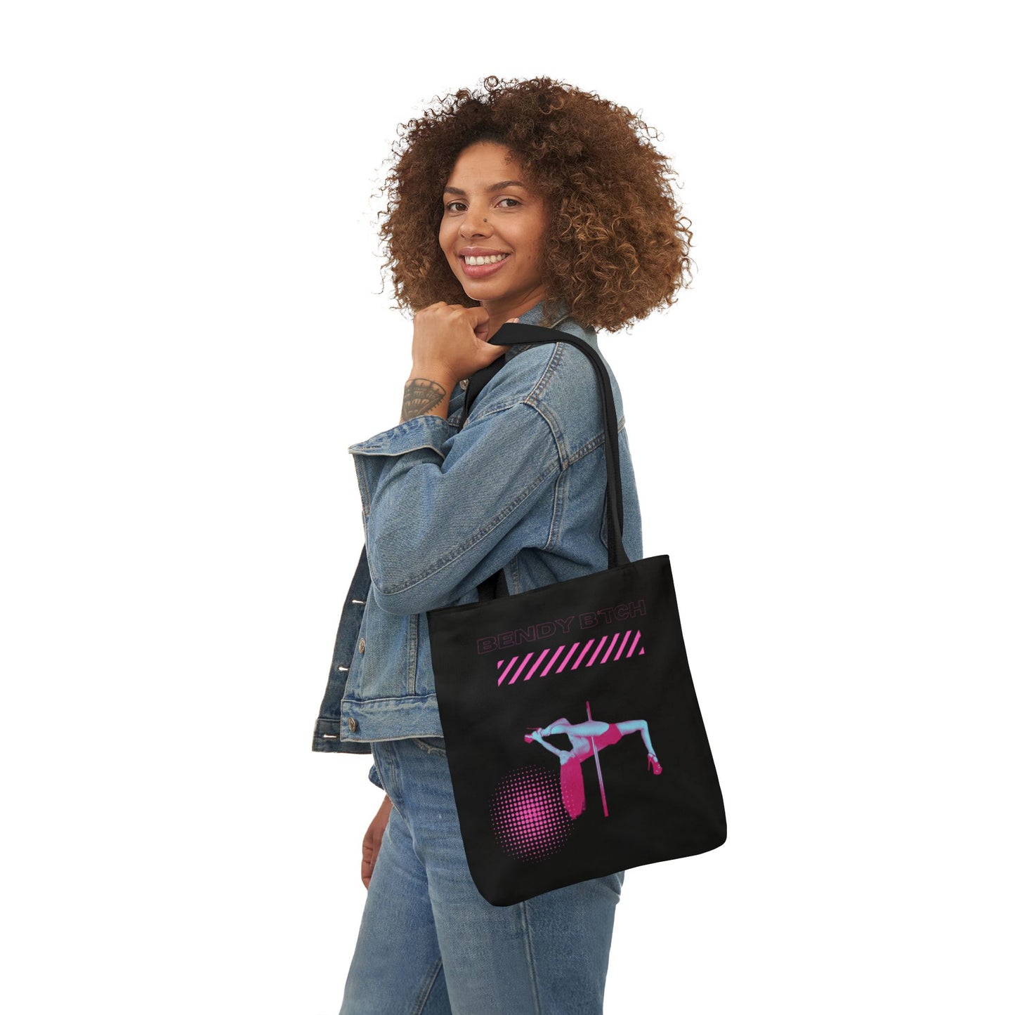 'Bendy Bitch' Canvas Tote Bag