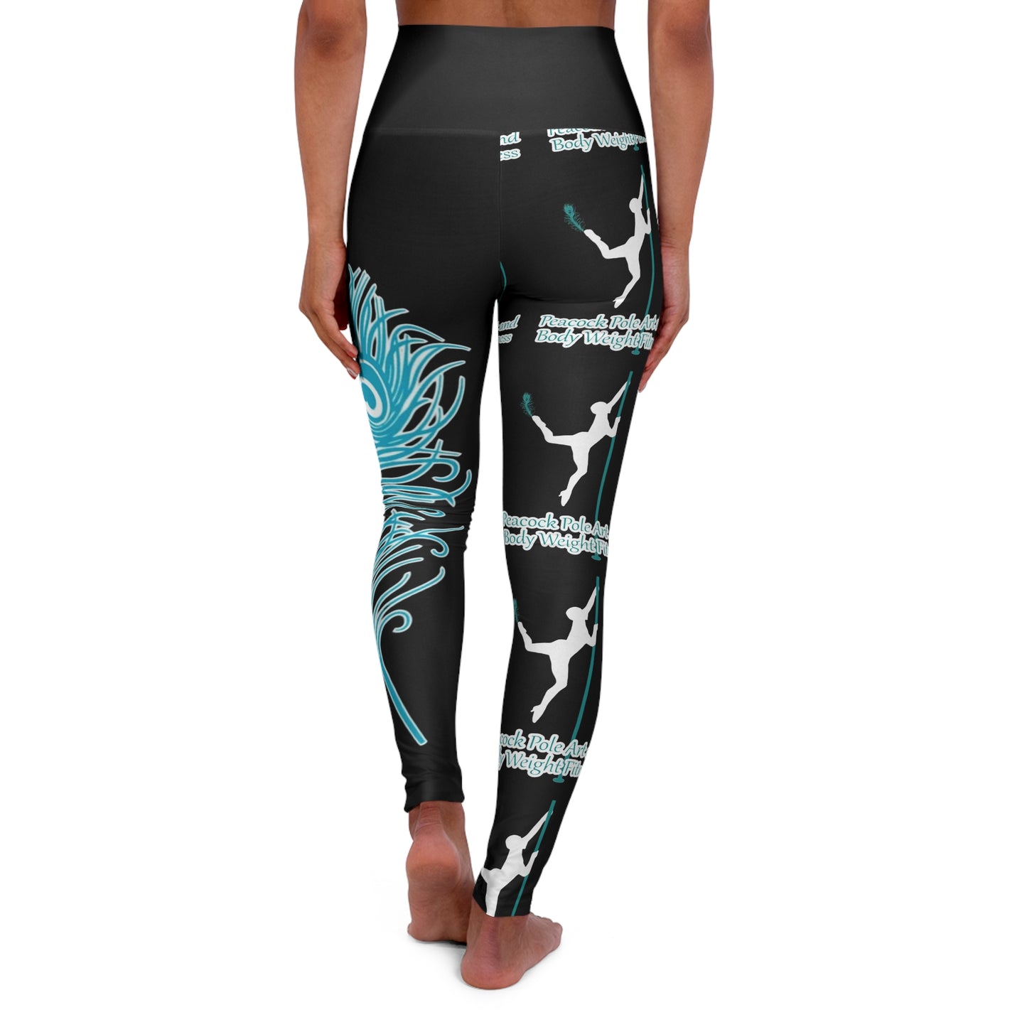 Yoga Leggings — High-Waisted Pole Dance Floral Print Leggings