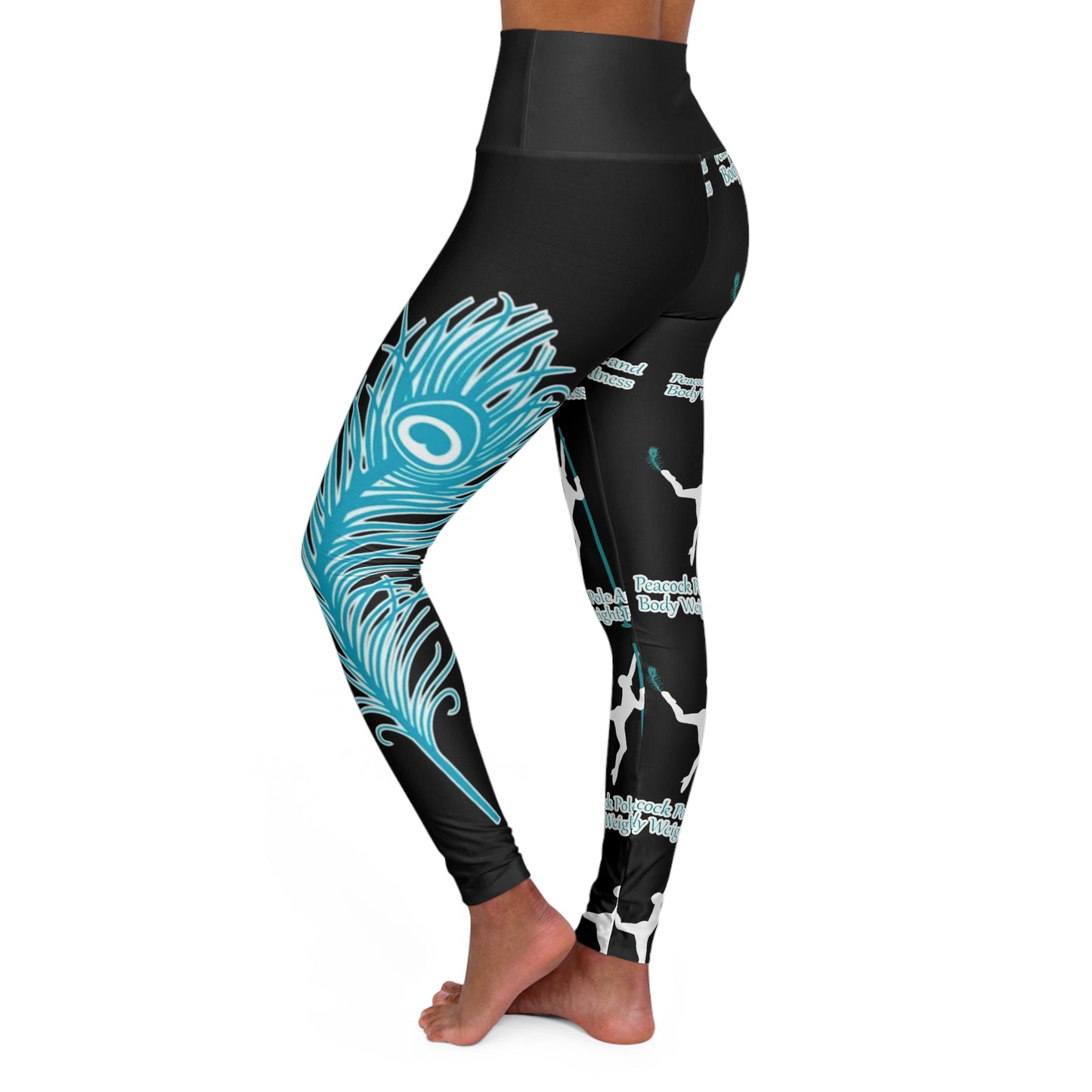 Yoga Leggings — High-Waisted Pole Dance Floral Print Leggings