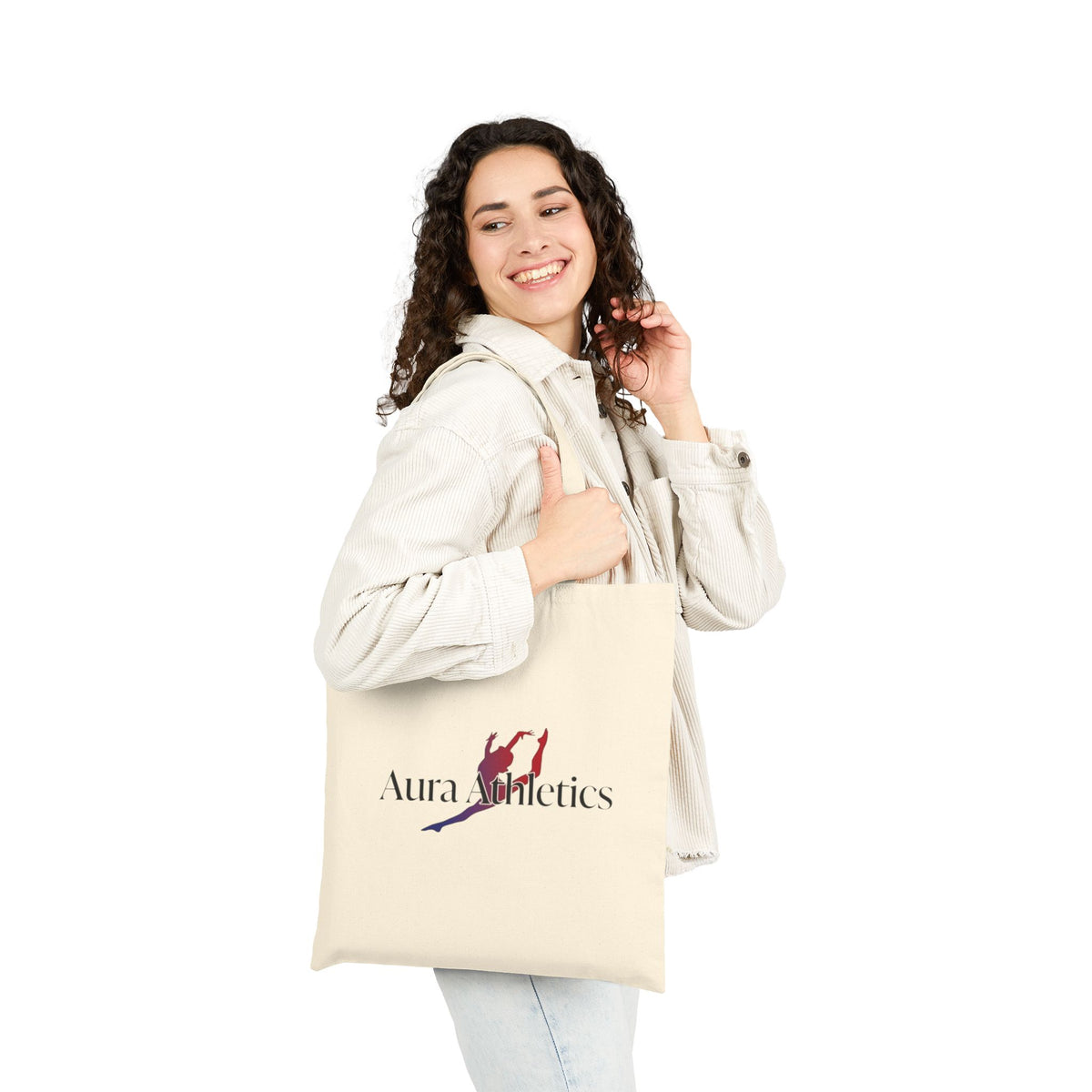 Aura Athletics Logo - Cotton Canvas Tote Bag