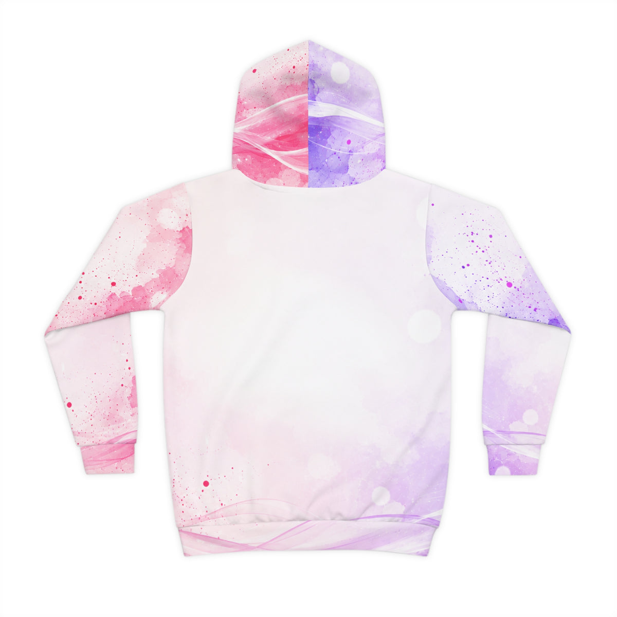 Aura Athletics Kids Hoodie — Pink Purple Watercolor